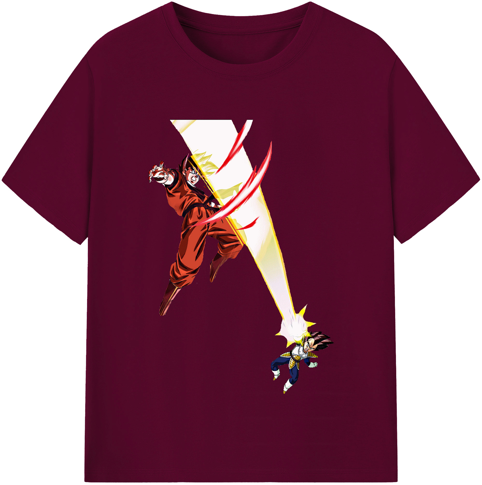 （画像用） ドラゴンボール ベジータ四世（Bejīta Yonsei）DRAGON BALL Vegeta IV レディースカジュアルプリントTシャツ（綿100％）
